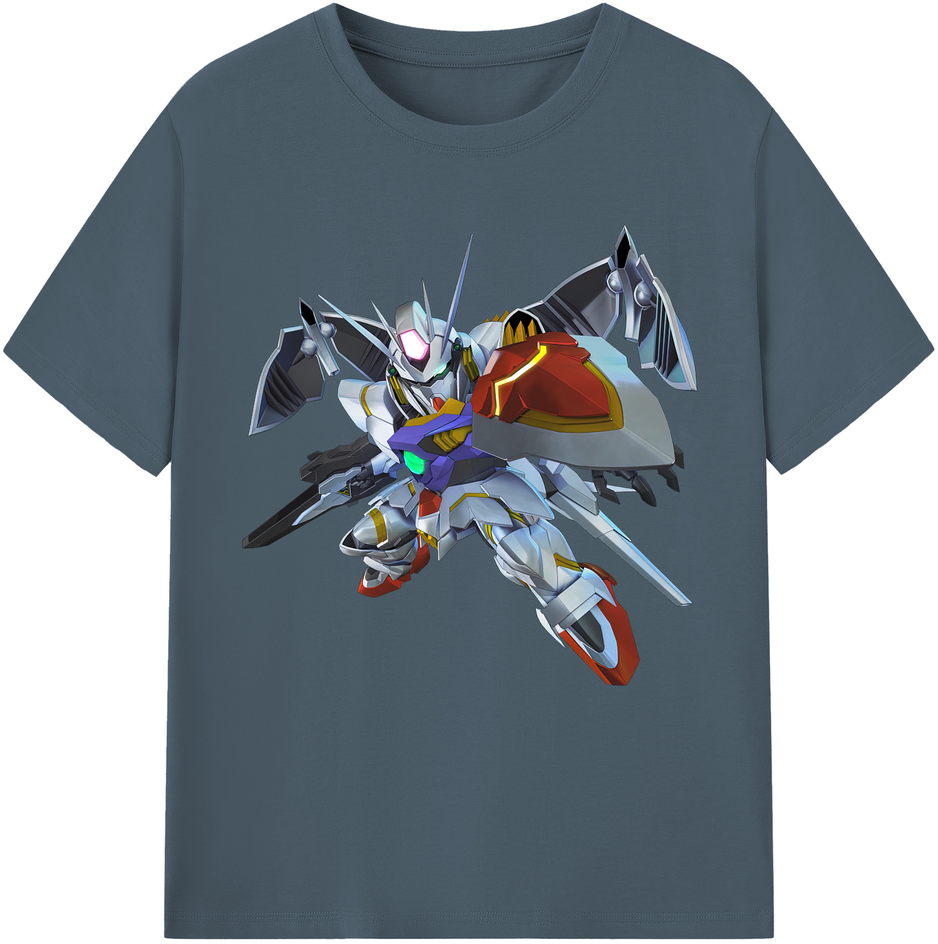 （画像用） 機動戦士ガンダム Mobile Suit Gundam 綿100％半袖Tシャツ（フロントプリント）